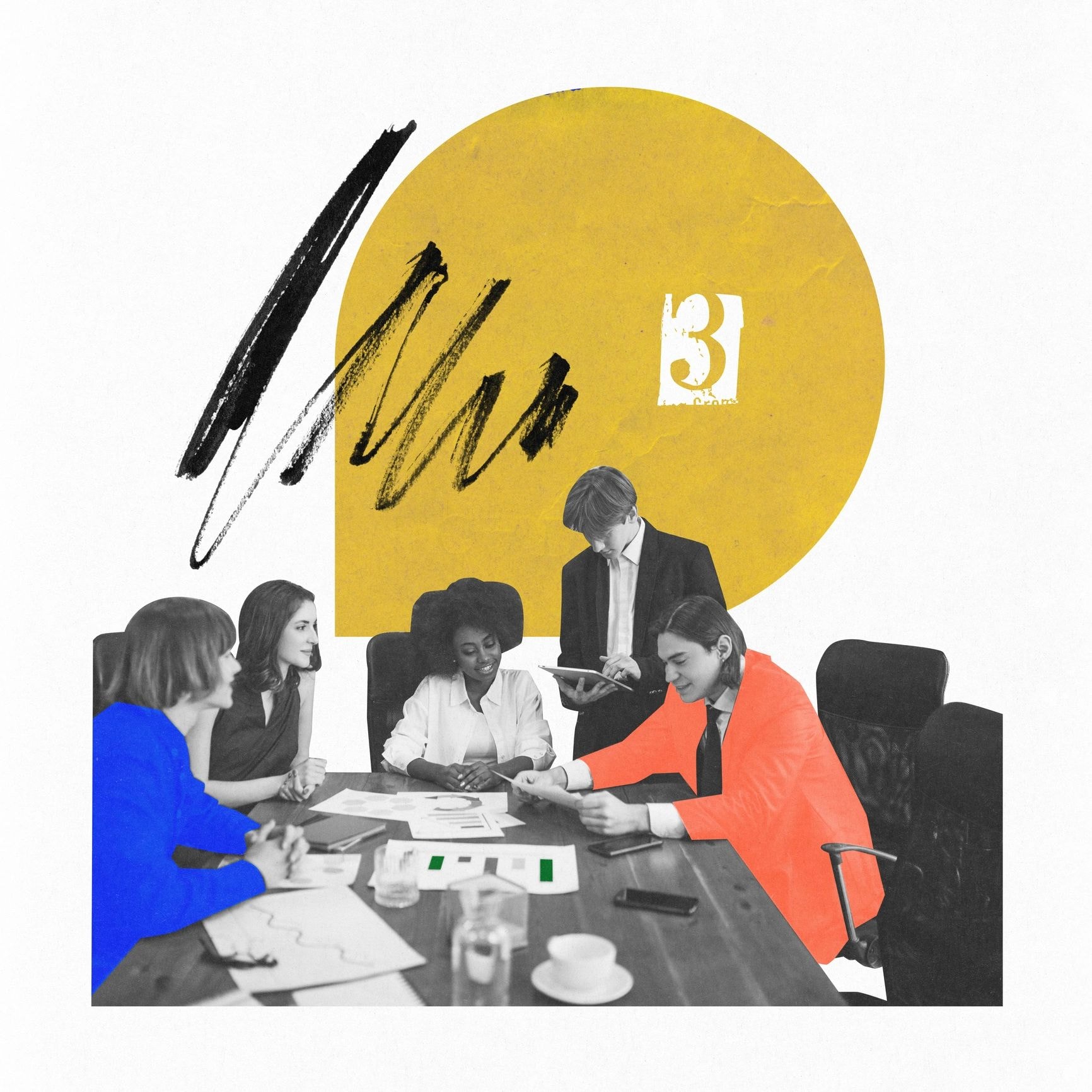 Two Twelve International team in a meeting